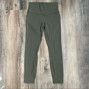 Lululemon Olive Green Wunder Under Leggings - Luon